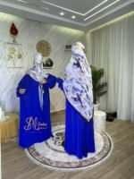 طقم عبائة ريما مع فولار ماليزي