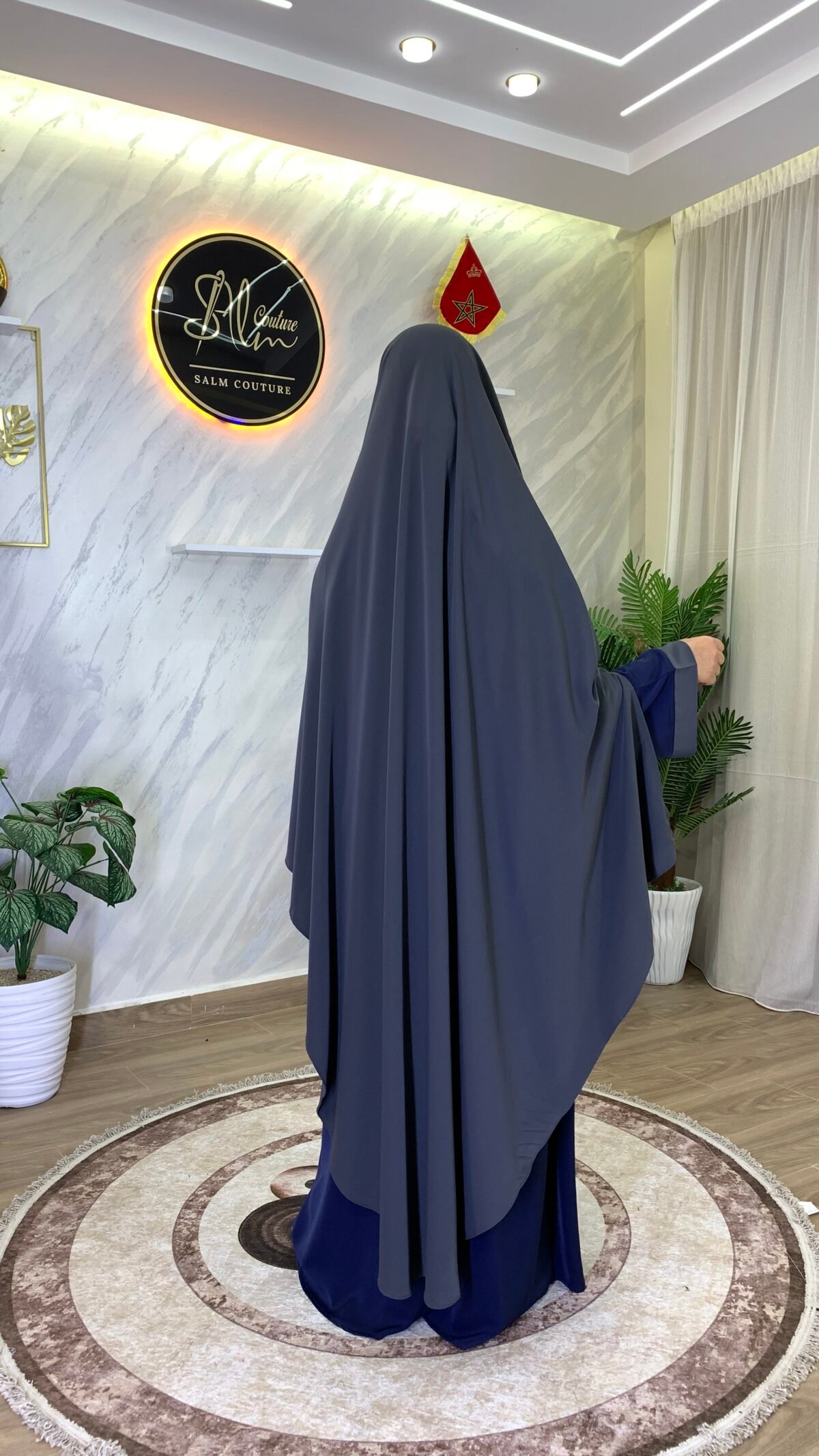 طقم عباية البروش مع خمار سترة – Image 18