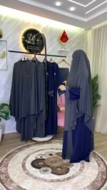 طقم عباية البروش مع خمار سترة – Image 19