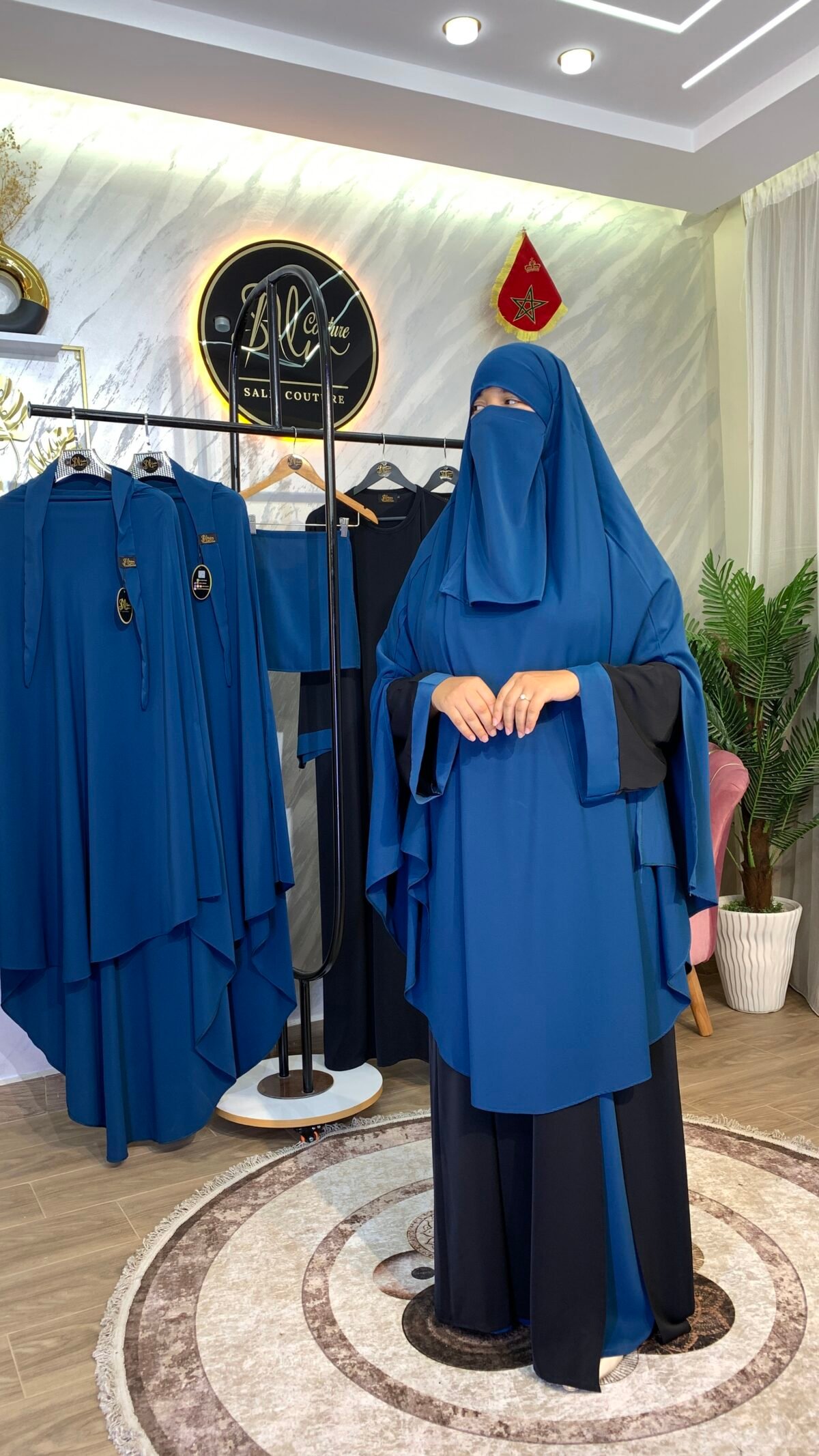 طقم عباية البروش مع خمار سترة – Image 26
