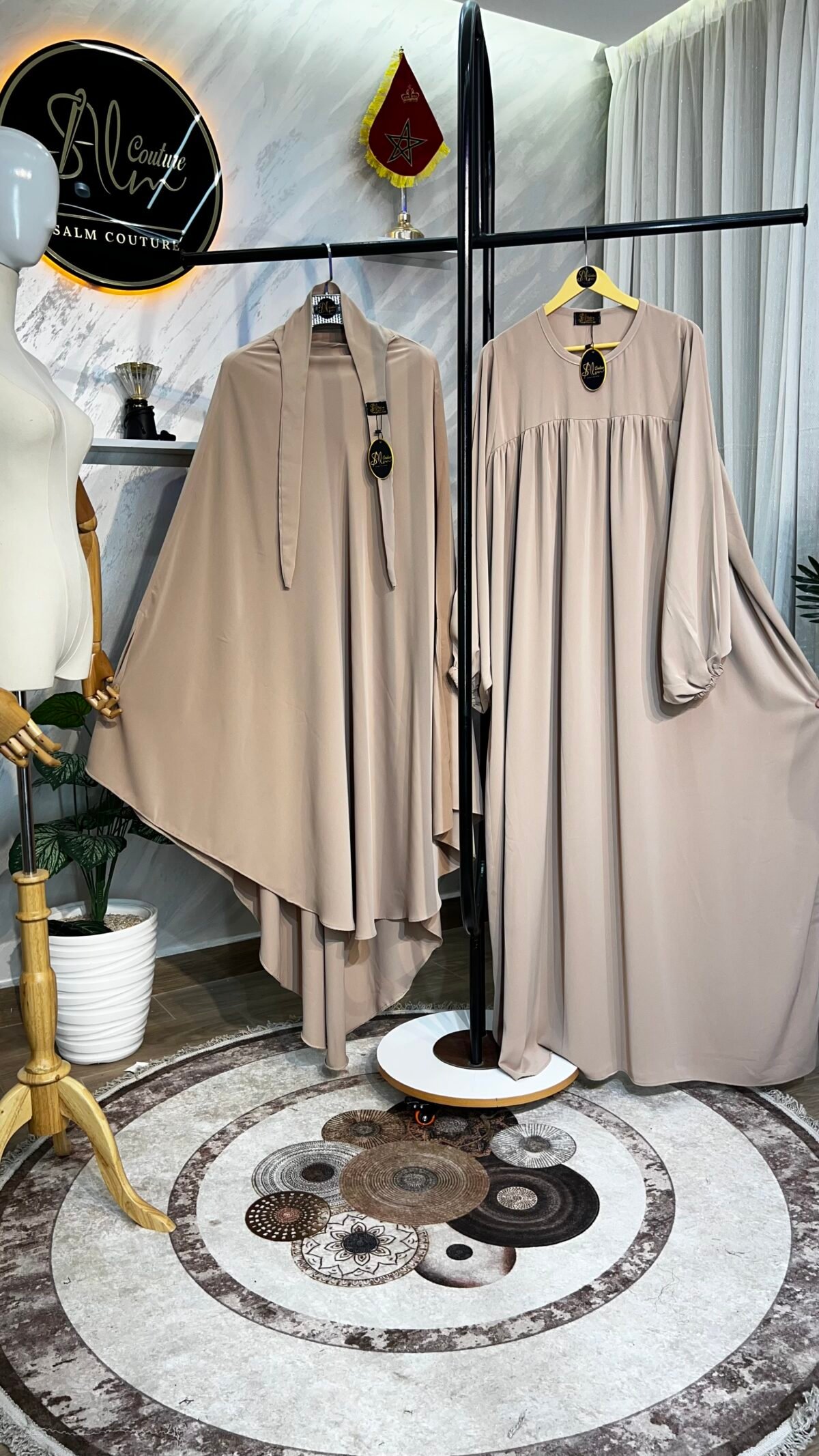 طقم عباية أفنان مع خمار سترة – Image 14