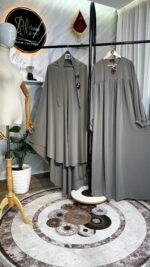 طقم عباية أفنان مع خمار سترة – Image 13