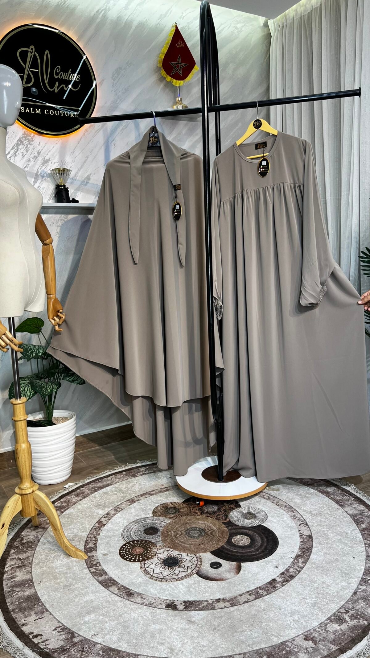 طقم عباية أفنان مع خمار سترة – Image 7