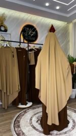 طقم عباية البروش مع خمار سترة – Image 23