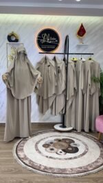 أطقم عباية أفنان مع أسدال مضلة – Image 9