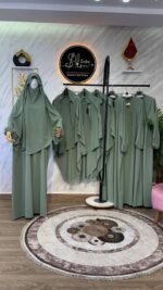 أطقم عباية أفنان مع أسدال مضلة – Image 6
