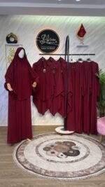 أطقم عباية أفنان مع أسدال مضلة – Image 8