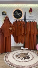 طقم عباية أفنان مع اسدال مظلة – Image 4