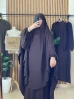عبائة التركيز مع خمار سترة – Image 3