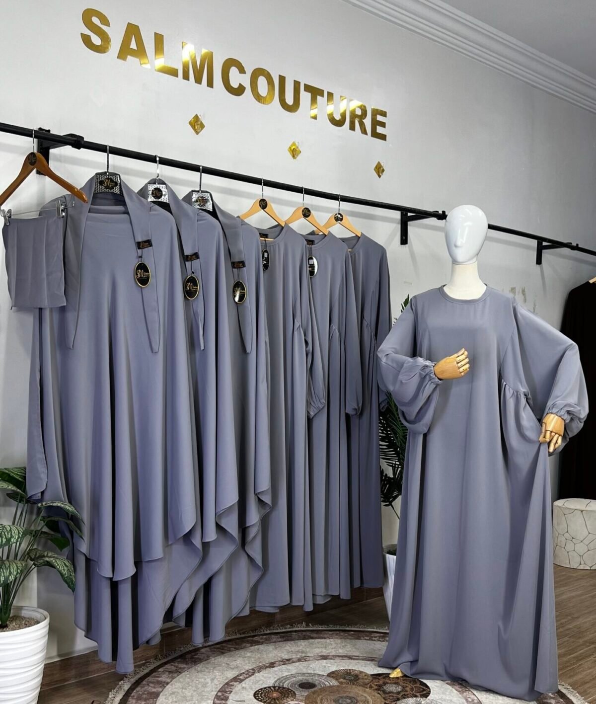 عبائة التركيز مع خمار سترة – Image 13