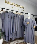 عبائة التركيز مع خمار سترة – Image 13