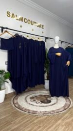 عبائة التركيز مع خمار سترة – Image 17