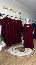 عبائة التركيز مع خمار سترة – Image 16