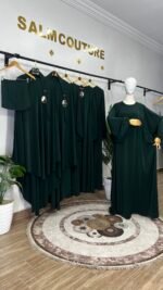 عبائة التركيز مع خمار سترة – Image 19