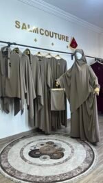 طقم لينا مع خمار لينا ونقاب هدية – Image 9