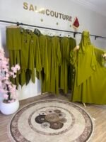 طقم لينا مع خمار لينا ونقاب هدية