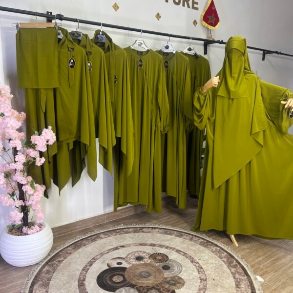 طقم لينا مع خمار لينا ونقاب هدية