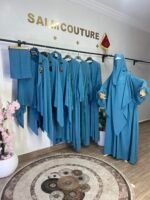 طقم لينا مع خمار لينا ونقاب هدية – Image 5