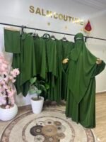 طقم لينا مع خمار لينا ونقاب هدية – Image 3